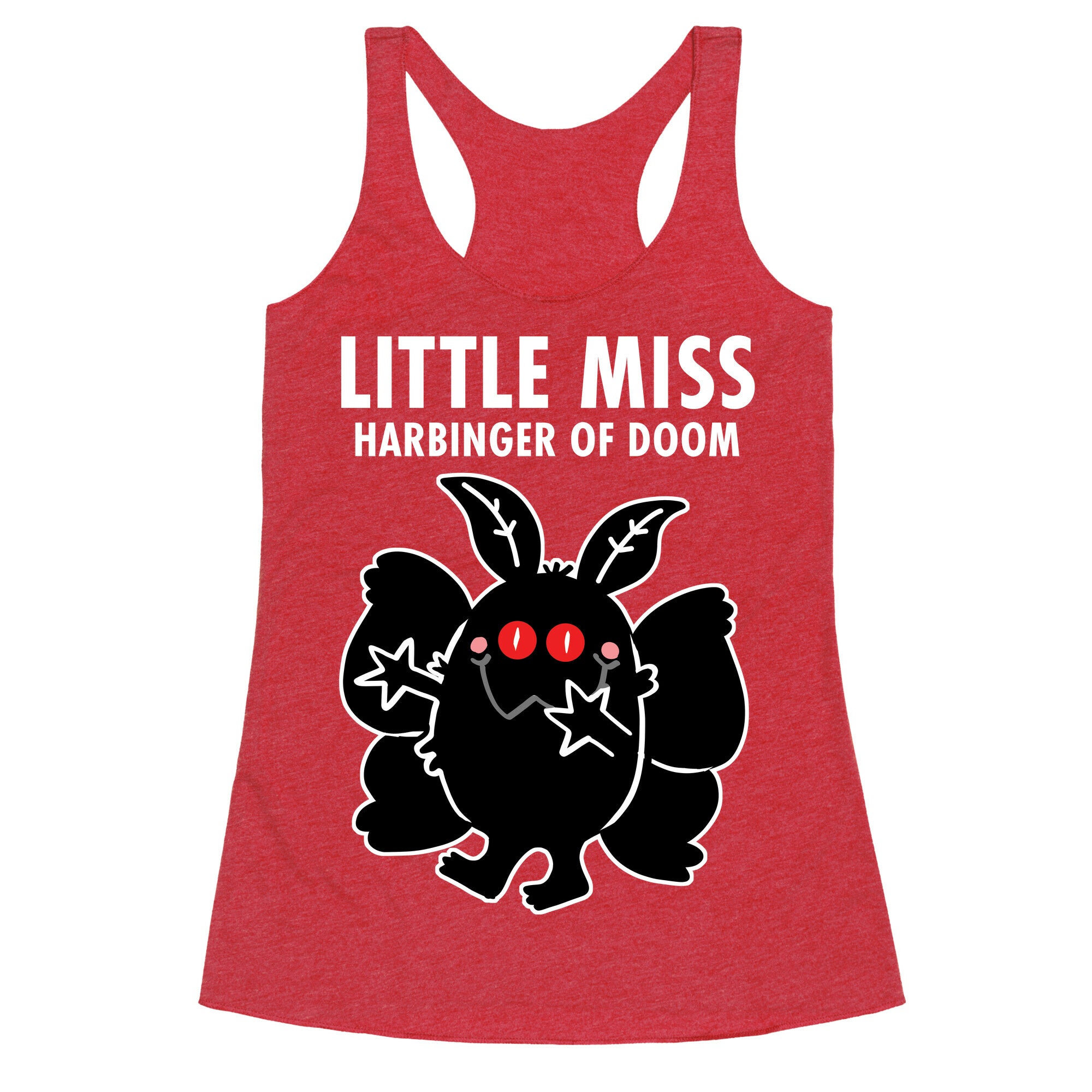Little Miss Harbinger Of Doom Racerback Tank